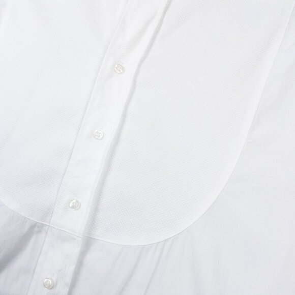 Frank & Eileen Victoria Tuxedo Blouse Womens XL White Oversized Cotton Button-Up - Picture 5 of 13